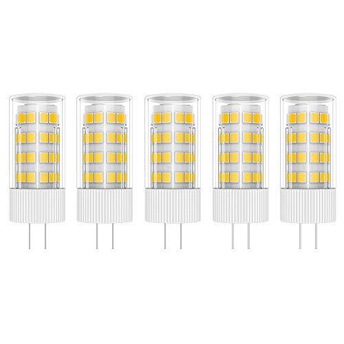 5X G4 LED Lampadine 5W LED Lamps 51 SMD 2835LEDs Bianco Caldo 3000K LED Luce Lampada 500LM LED Bulb Equivalente a 50W Alogena AC/DC 12V