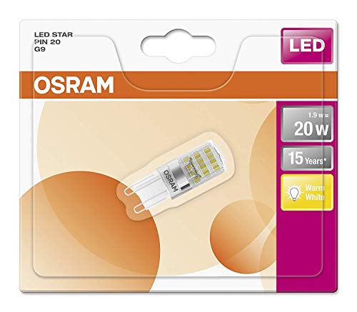 Osram Star Lampadina LED G9, 1.9 W, 9 unità
