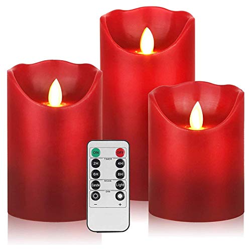 KunSwenn Candele Coniche Senza Fiamma Con Timer Remoto - 2 Pezzi Con Portacandele Scheletro Per Halloween