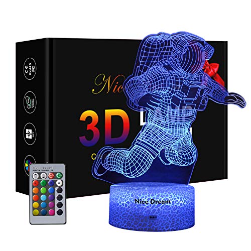 Lampada 3D Michael Jackson - Luci Nottole 7 Colori, USB/Batteria, Touch Per Camera - Foto 8