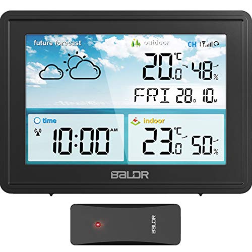 Stazione Meteo Digitale Con Sensore Esterno: Termometro Igrometro Da Tavolo Con Display LCD E Portata 100m