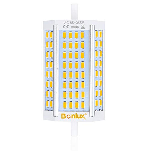 Bonlux 30W R7S lineare del tubo 118mm Lampada a LED Dimmerabile Bianco Calda 3000K 200 Gradi 118mm R7S Lampadine J Tipo J118 R7s la Sostituzione della Lampada 300W Alogena (Senza Ventola)