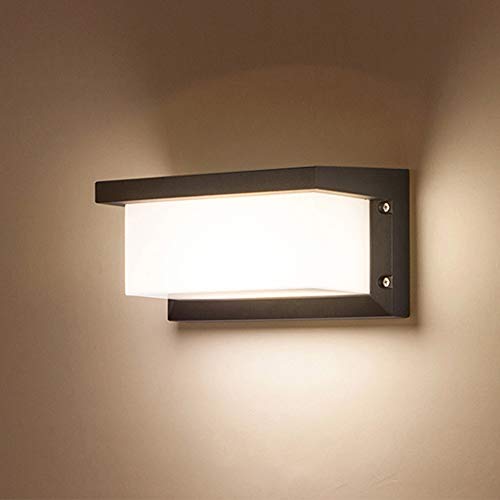 Applique alluminio plafoniera esterni E27 LED 10W lampada parete ingresso 230v