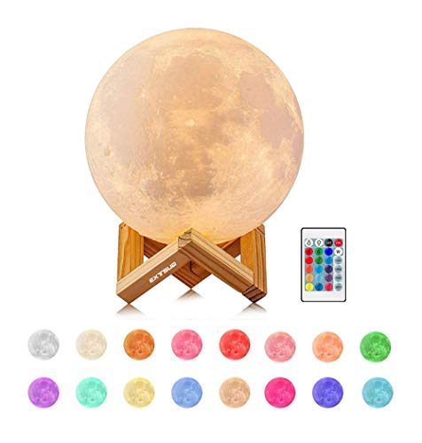 NSL lampada lunare Luce notturna per bambini con luci lunari stampate in 3D con supporto remoto e controllo tattile Regali di compleanno per amanti 15CM 3 colori 