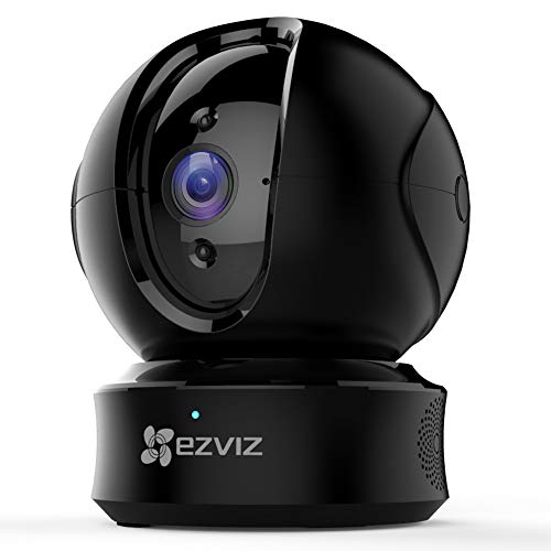 EZVIZ Telecamera Wi-Fi Interno PTZ HD Videocamera Sorveglianza Interno Wi-Fi con Tracciamento del Movimento e Audio Bi-direzionale Visione Notturna Compatibile con Alexa Modello CTQ6C