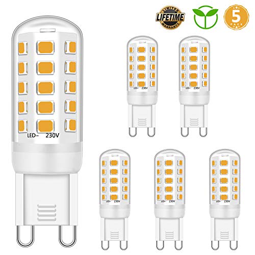 2 Lampadine Alogene G9 25W A 2 Pin 220-240V - Luce Calda Per Microonde, Forno, Armadio E Lampadari