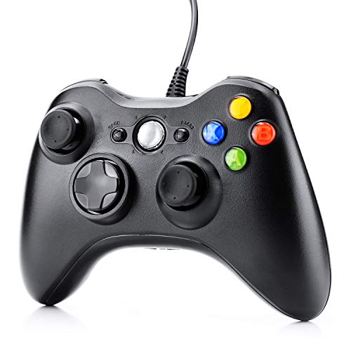 Gecimetie Controller per Xbox 360, controller USB con cavo Wired Gamepad Joypad Joystick per Microsoft Xbox 360 PC Windows 7/8/10/XP