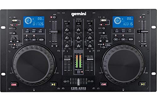 Gemini CDM-4000 Cd/Mp3 Usb 2Ch +-12% (doppio CDplayer + mixer per DJ)