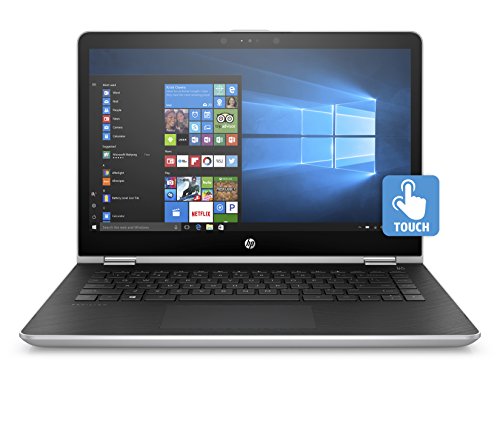 HP Pavilion x360 14-ba024nl Notebook Convertibile, Intel Pentium Gold 4415U, RAM da 8 GB, SSD da 128 GB, Argento Naturale