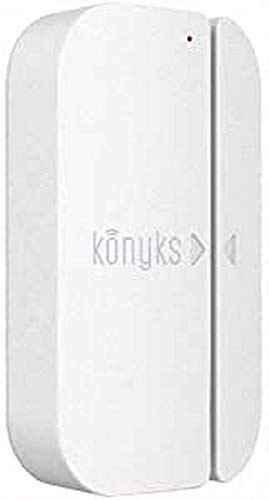 Konyks Senso, Sensore di apertura Wi-Fi compatibile con Google Home e Amazon Alexa, notifica su smartphone e azione su altri dispositivi, nessun Hub necessario