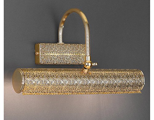 LA LAMPADA -QUADRI classica applique e lampada da parete per specchiere Colore: Oro