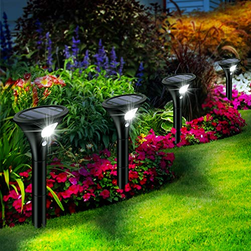 decorazione Lembeauty parco e cancello Lampada a colonna solare impermeabile con luce a LED per esterni giardino