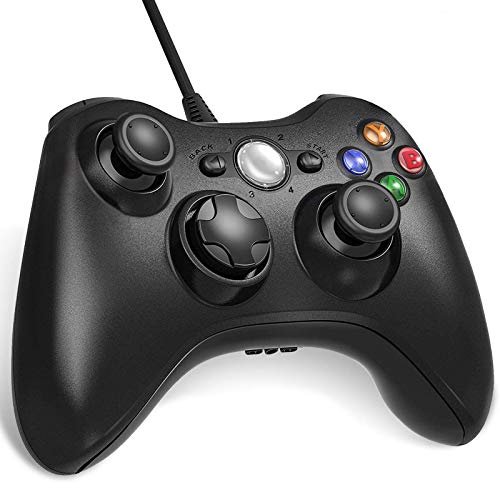 Lunriwis Xbox 360 Controller USB Game Controller con cavo Wired Gamepad Joypad Joystick per Microsoft Xbox 360 e PC (Windows 7/8/10/XP)