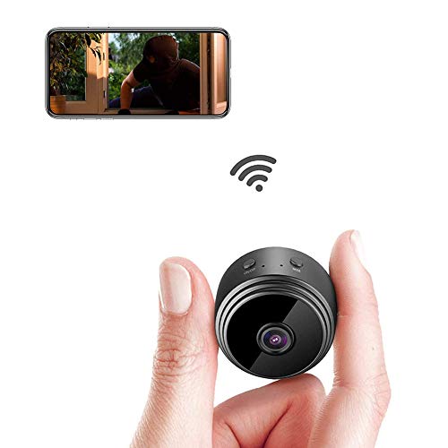 Mini Hidden Spy WiFi Telecamera,Mini Telecamera Full HD 1080P Portatile Microcamera Mini Wifi con Visione Notturna per Esterno/Interno.