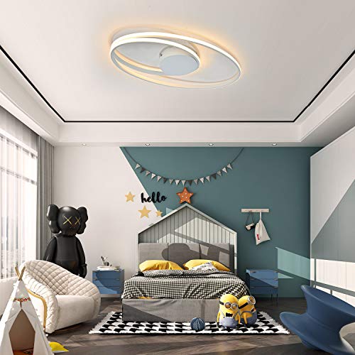 Moderna illuminazione da soffitto 58,5 cm 30W 2100 Lumen LED 3000 K bianco caldo per soggiorno, camera da letto, sala da pranzo, cucina