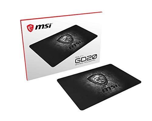 MSI Agility GD20 - Tappetino per mouse - Dimensioni 32cm(L) x 22cm(W) x 5mm(H)