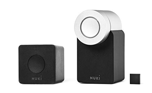 Nuki Combo 2.0 (Smart Lock e Bridge) | Apple HomeKit, IFTTT, Amazon Alexa, Google Home | serratura Bluetooth elettronica | sensor della porta | apriporta automatico | Wi-Fi | iPhone e Android | Smart
