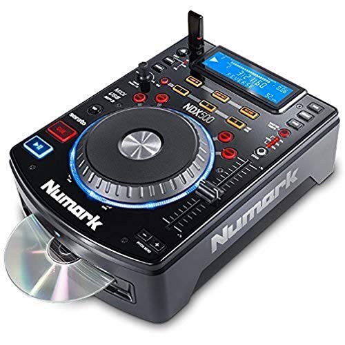 Numark NDX500 - Lettore CD USB Indipendente e Console DJ con Jog Wheel Sensibile al Tocco, Scheda Audio, Controlli di Pitch e Pre-Mappatura per Serato DJ