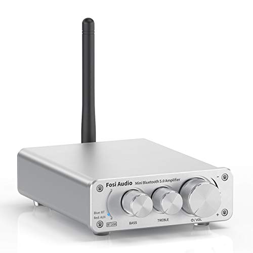 [Nuova Versione] Amplificatore Audio Stereo Bluetooth 5.0 Sintoamplificatore 2 Canali Classe D Mini Hi-Fi Amp Integrato per Altoparlanti Domestici 50W x 2 TPA3116 - Fosi Audio BT10A