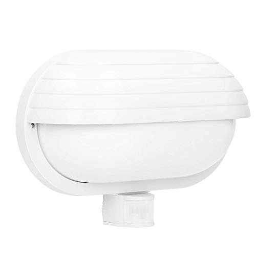 Orno Samum E27 Plafoniera Esterno Con sensore fino a 60W IP44 impermeabile (lampadina venduta separatamente) (Bianco)