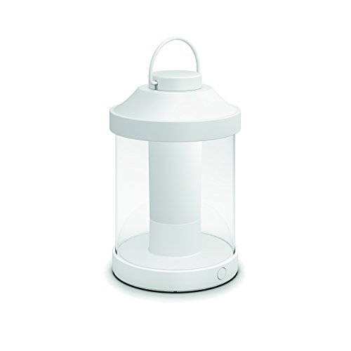 Philips Lighting Abelia Lampada da Tavolo da Esterno senza Fili, LED Integrato, Bianco