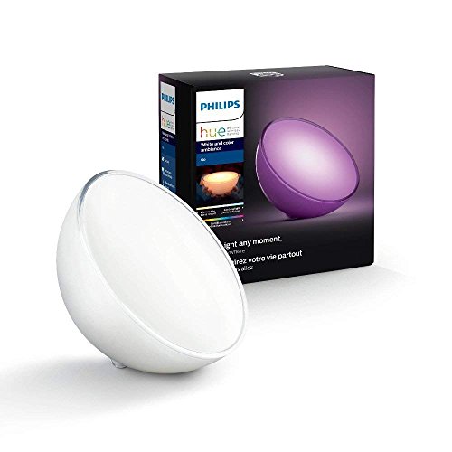 Philips Lighting Hue Go White and Color Ambiance, Lampada Portatile, Zigbee, Bianco, Versione 2018