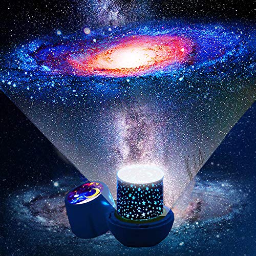 Proiettore stelle bambini - lampada proiettore bambini con cavo USB, lampada proiettore cielo stellato Rotazione di 360 gradi lampada proiettore stelle luce notturna per bambini