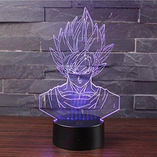 Ammonite Cranio luce notturna per bambini, 3D Illusion lampada da LED lampada 16 colori cambia con telecomando e funzione di temporizzazione, migliore