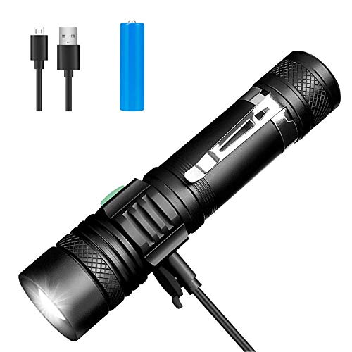 Set 12 Torce LED Mini Tascabili Per Bambini, Con Batterie AAA E Moschettone, Per Campeggio Ed Emergenze