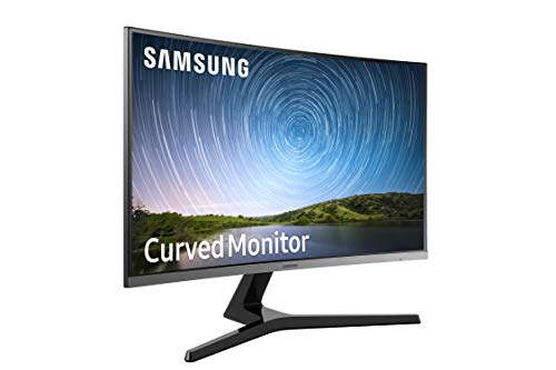 Samsung C27R500 Monitor Curvo Borderless, 27 Pollici, FHD, 1920 x 1080, 4 ms, 16:9, 60 Hz, 1080p, 1800R, LED, 1 HDMI, Base a Doppio Snodo, Blu/Grigio, VESA