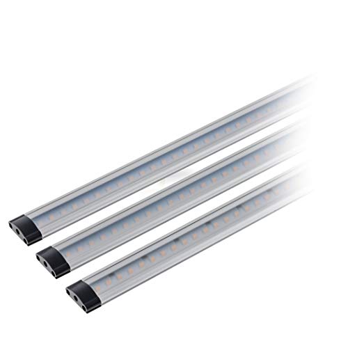 SEBSON 3x LED sottopensile luce calda, dimmerabile, 30cm, Touch, 3.5W, 250lm, 12V DC