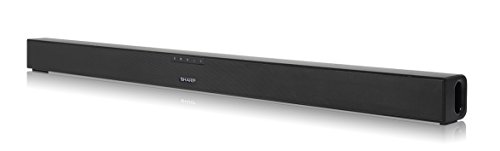Sharp Soundbar HT-SB140, 150 W, 2.0, HDMI ARC-CEC, Audio Ottico, Telecomando, Ingresso AUX, 95 cm, Nero Satinato