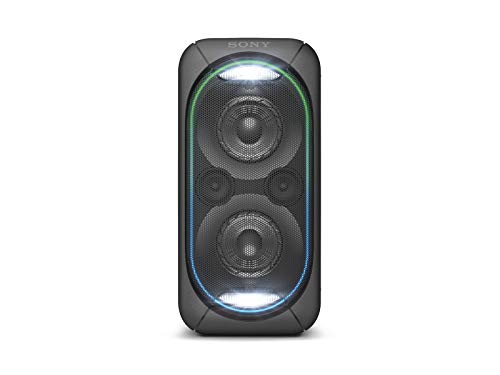 Sony GTK-XB60 Sistema Audio con Extra Bass, Effetti Luminosi, Bluetooth, NFC, Batteria fino a 14 Ore, Nero