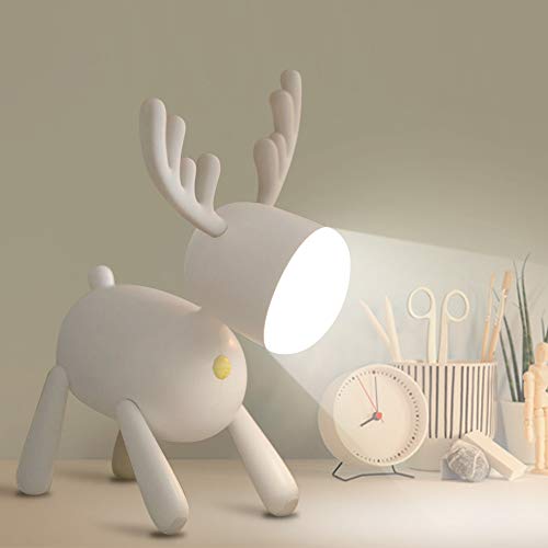Mini lampada da scrivania a LED a forma di cane carino, portatile, regolabile, protezione per gli occhi, per casa, ufficio, università, dormitorio