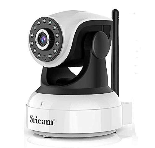Sricam Ultima Versione SP017 Telecamera WiFi Interno di Sorveglianza 1080P Wireless IP Camera, Obiettivi Ruotabile, Audio Bidirezionale, Modalità Notturna a Infrarossi, Compatibile con iOS Android PC