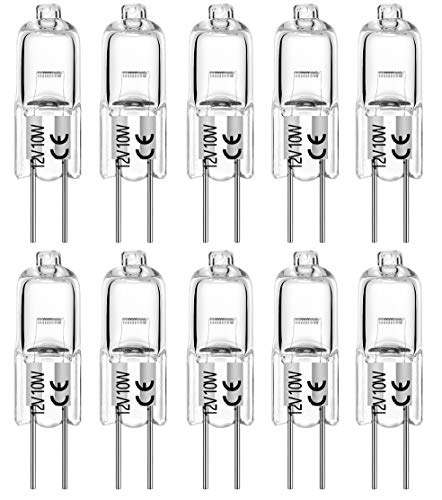 Sourcingmap Attacco Per Lampadina G4 - 10 Pezzi, 12-30V AC/DC, Max 30W, Cavo 20cm, Base In Ceramica Bianca, Resistente Al Calore, Per LED E Alogene