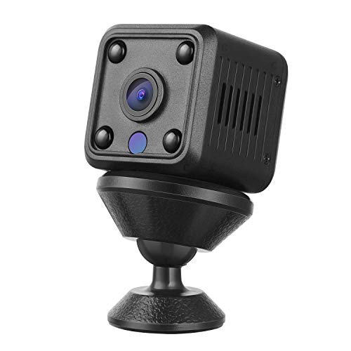 YOHOOLYO Mini Telecamera Spia Nascosta Wireless Cam, 1080P HD Portatile Microcam Sorveglianza con Visione Notturna, Rilevamento del Movimen, Registrazione in Loop per Esterno/Interno, Servizio Cloud