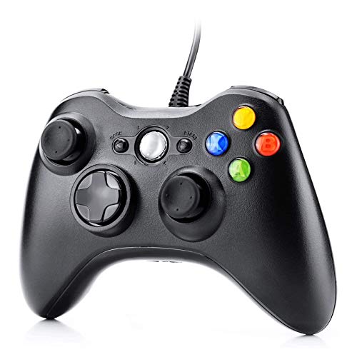 Zexrow Xbox 360 Game Controller, USB Wired Controller Gamepad di design ergonomico migliorato per Xbox 360 PC Windows 7/ 8 / 10