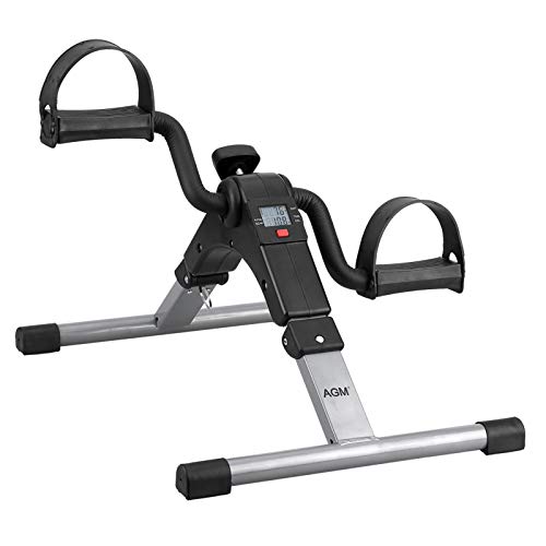FITODO Pedal Trainer Magnetico Pedaliera Bici Exercycle con Monitor LCD per Il Braccia e Gambe Esercizio 
