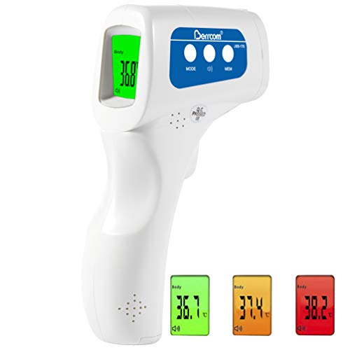 Berrcom, termometro a infrarossi senza contatto, per la fronte e la febbre del bambino,JXB-178, multifunzione, allarme per febbre, ricordo, per bambini e adulti