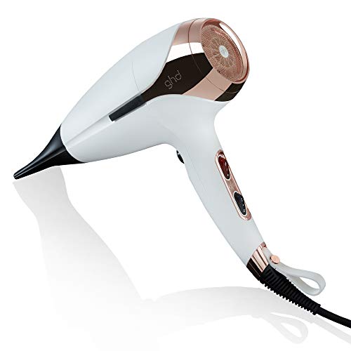 ghd Helios Asciugacapelli Professionale con Tecnologia Aeroprecis, Asciugatura Rapida e Potente, Bianco