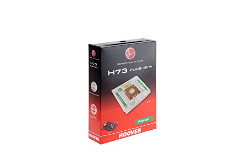 Hoover H73 H73-Hoover Sacchetto per aspirapolvere Pure-Epa, 2 Litri, Cotone, Bianco