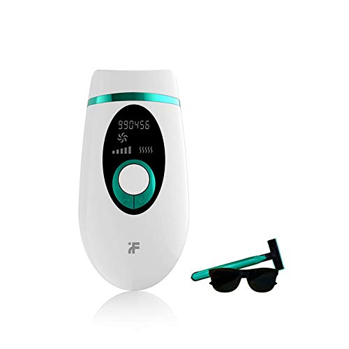 InFace IPL - Epilatore laser per depilazione permanente, per corpo e viso, zona bikini e ascelle, indolore, durevole, accessorio di precisione per zone più sensibili (verde)