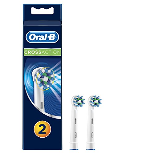 Oral-B Testino per Spazzolino da Denti, Cross Action Cabezales - Pacco da 2 Pezzi