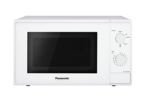 Panasonic NN-E20JWMEPG Forno a Microonde, 20 Litri, diametro del piatto: 25 cm, 800 W, 46 Decibel, Bianco 26x44x44cm