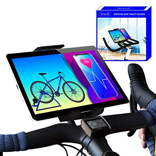 Supporto tablet bici bicicletta spinning universale compatibile con tutte le dimensioni di tablet pc e manubri supporto tablet cyclette porta tablet bici cyclette da casa pieghevole