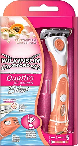 Wilkinson, Quattro for Women, Rasoio a batteria per zona bikini