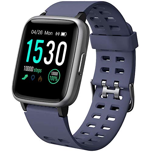 YAMAY Smartwatch Orologio Fitness Uomo Donna Impermeabile IP68 Smart Watch Cardiofrequenzimetro da Polso Contapassi Smartband Activity Tracker Bambini Cronometro per Android Ios
