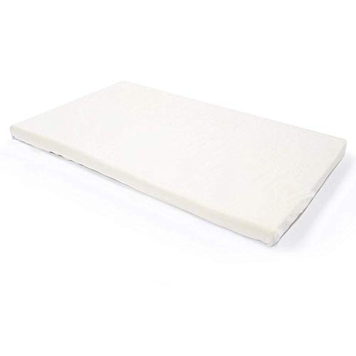 Milliard Ventilata Memory Foam Culla Materasso Topper/Culla Materasso Topper (120 x 60 cm - Bianco Sporco)