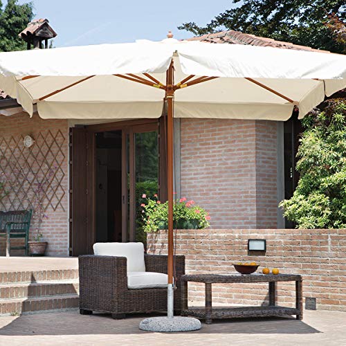 Burgundy-2 8 Stecche ABCCANOPY Ombrello di Ricambio per ombrellone da Giardino 2,7 m Colore: Cachi 